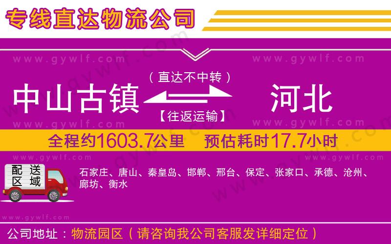 中山古鎮(zhèn)到河北物流公司