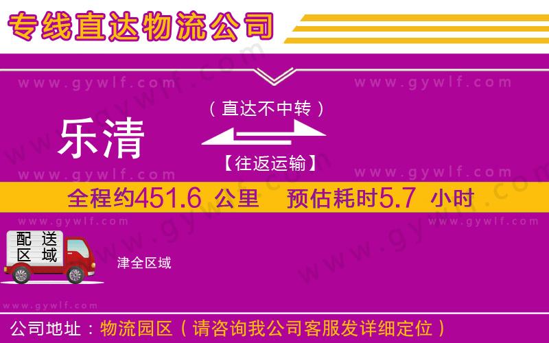 樂(lè)清到津物流公司