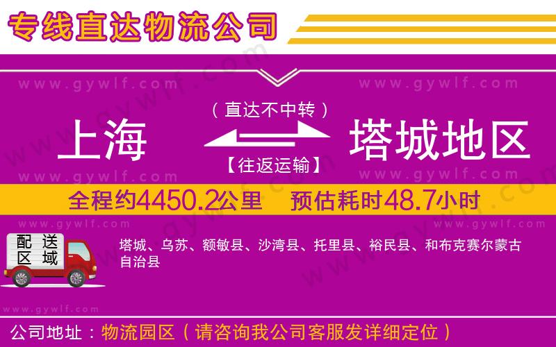 上海到塔城地區(qū)物流專線