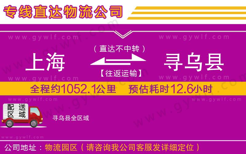 上海到尋烏縣貨運(yùn)專(zhuān)線