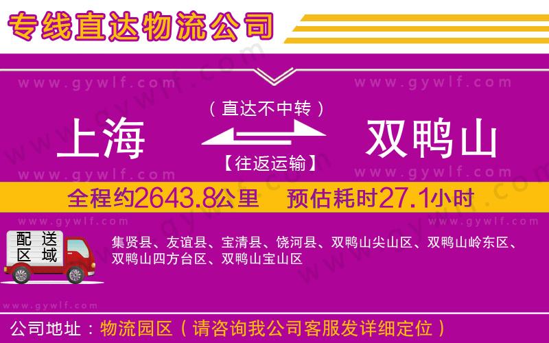 上海到雙鴨山貨運(yùn)公司