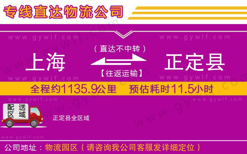 上海到正定縣貨運公司