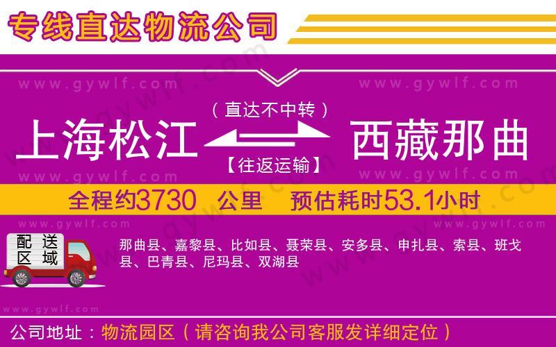上海松江區(qū)到西藏那曲地區(qū)物流公司