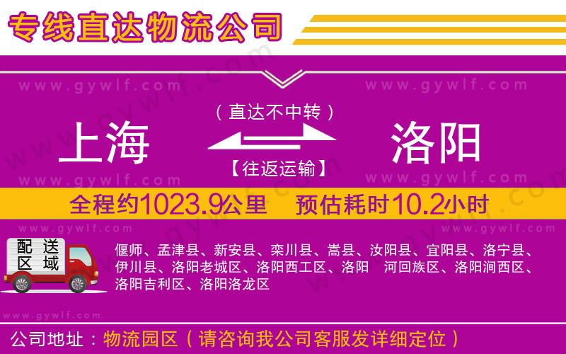 上海到洛陽(yáng)物流