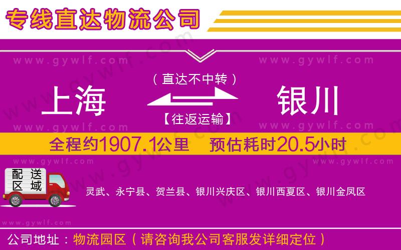 上海到銀川貨運(yùn)公司