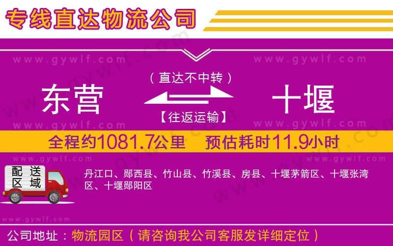 東營到十堰物流公司