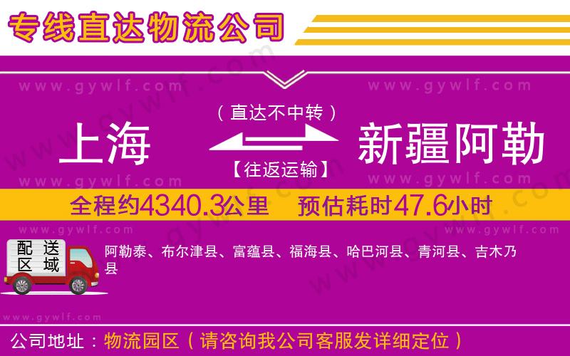 上海到新疆阿勒泰地區(qū)貨運(yùn)公司