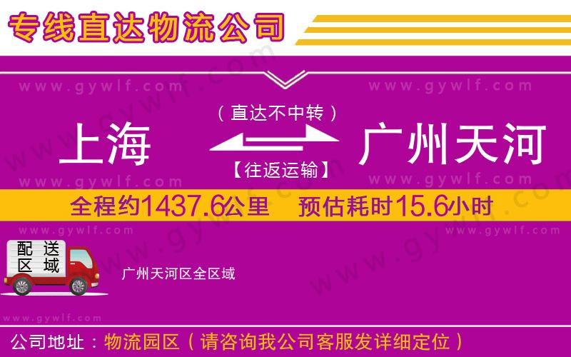 上海到廣州天河區(qū)貨運(yùn)公司