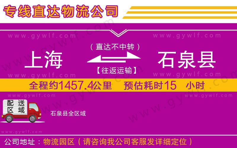 上海到石泉縣貨運(yùn)公司