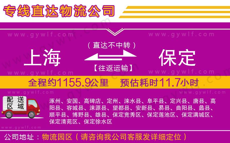 上海到保定貨運公司