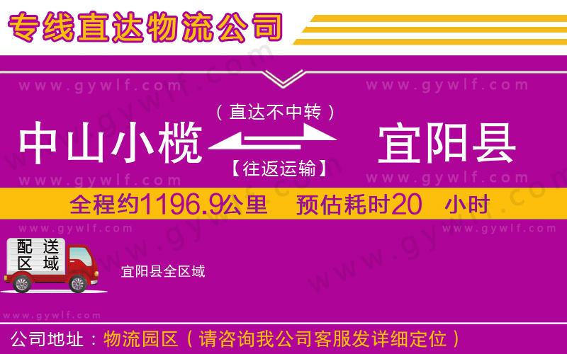 中山小欖到宜陽(yáng)縣物流公司