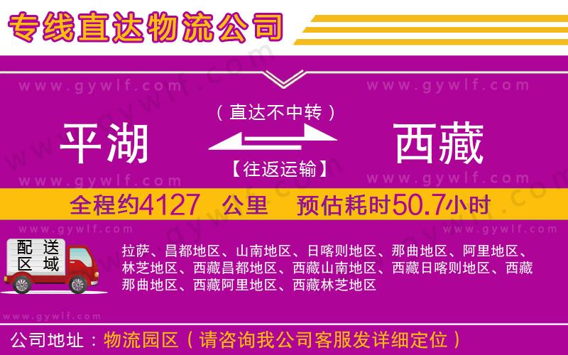 平湖到西藏物流公司