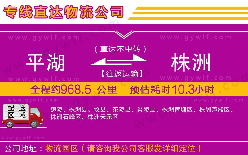 平湖到株洲物流公司