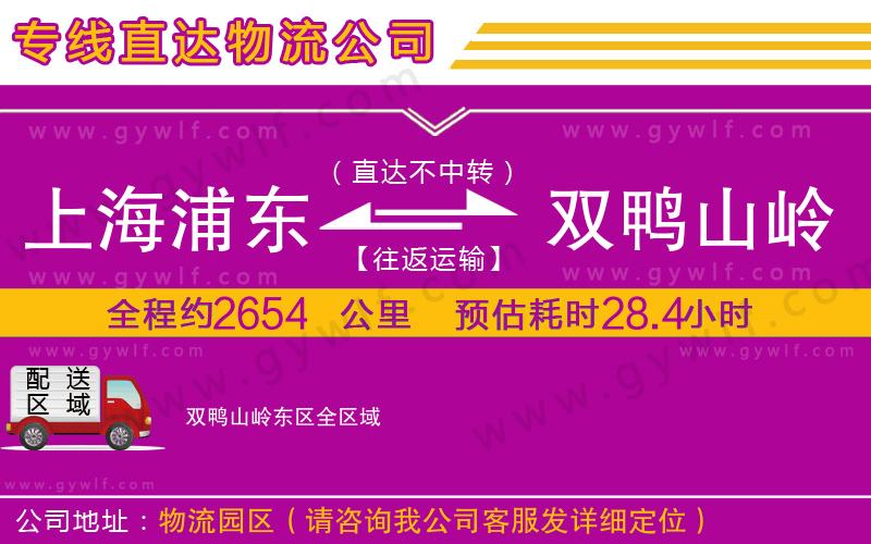 上海浦東區(qū)到雙鴨山嶺東區(qū)物流公司