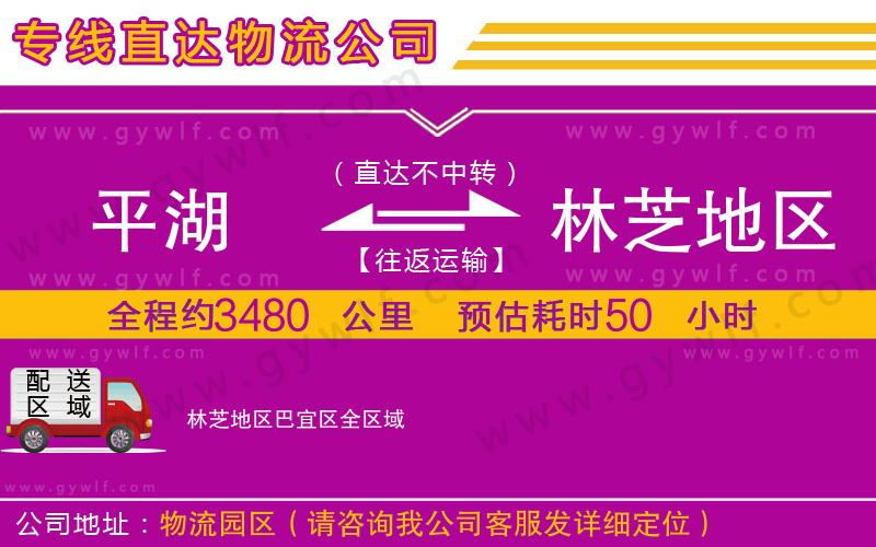 平湖到林芝地區(qū)巴宜區(qū)物流公司