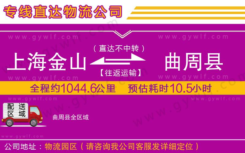 上海金山區(qū)到曲周縣物流公司