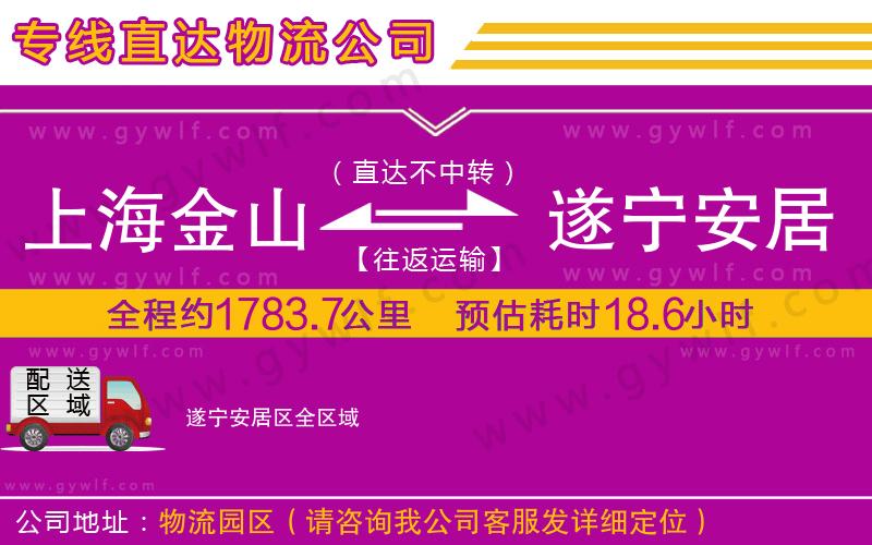 上海金山區(qū)到遂寧安居區(qū)物流公司
