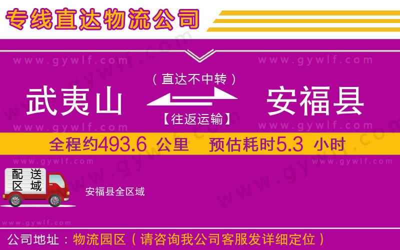 武夷山到安?？h物流公司