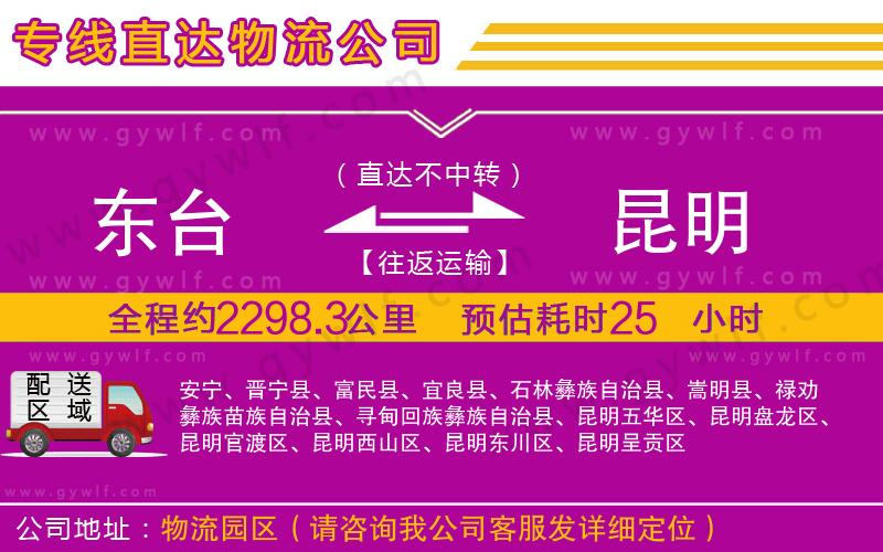 東臺(tái)到昆明物流公司