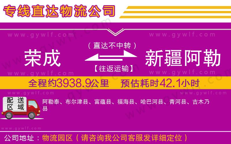 榮成到新疆阿勒泰地區(qū)物流公司