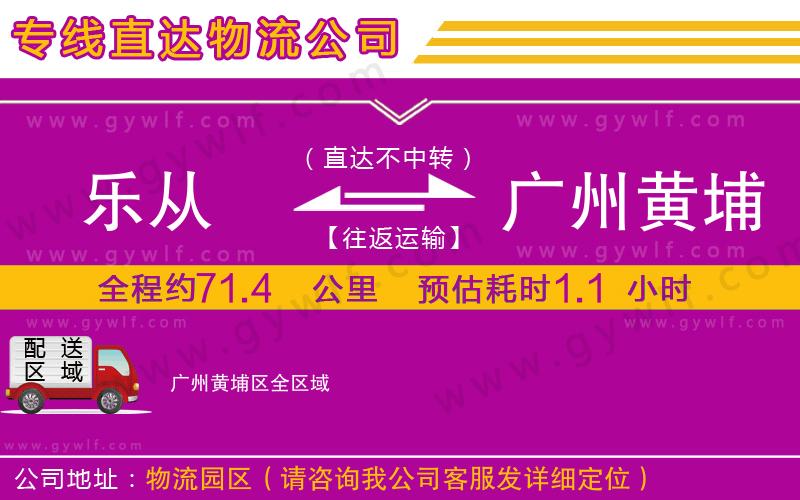 樂從到廣州黃埔區(qū)物流公司