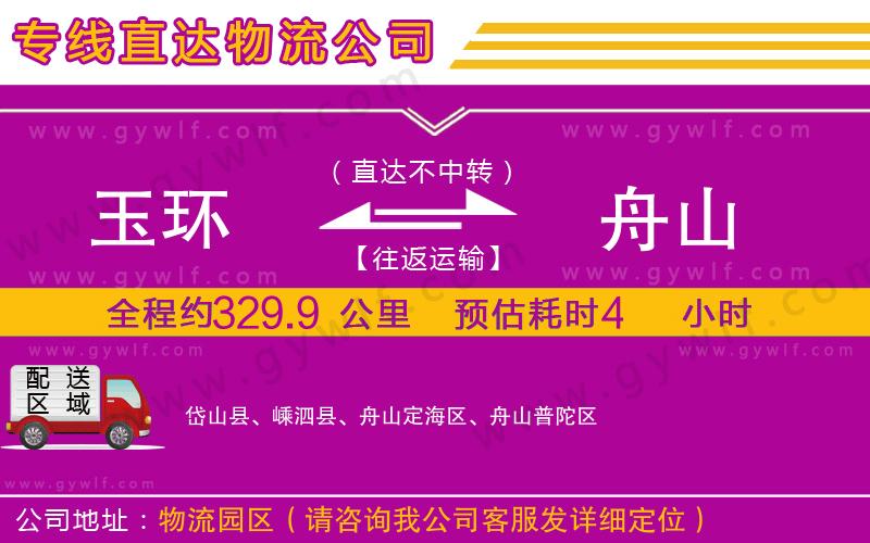 玉環(huán)到舟山物流公司