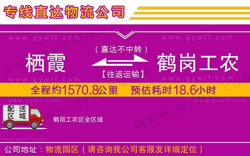棲霞到鶴崗工農(nóng)區(qū)物流公司