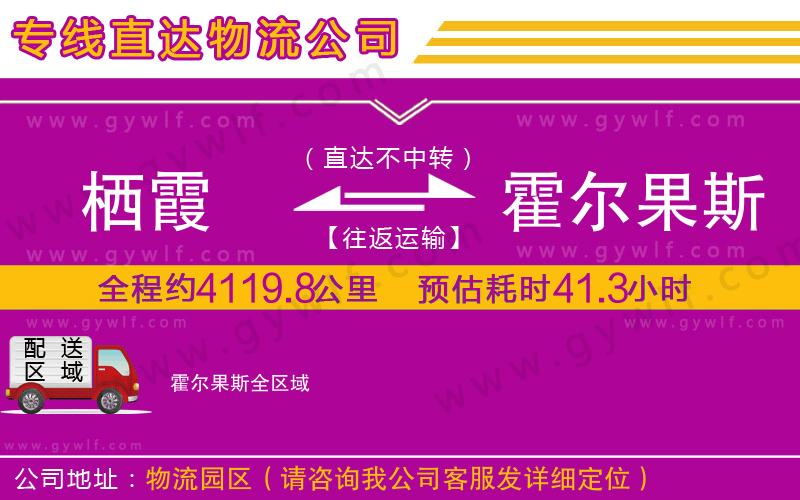 棲霞到霍爾果斯物流公司