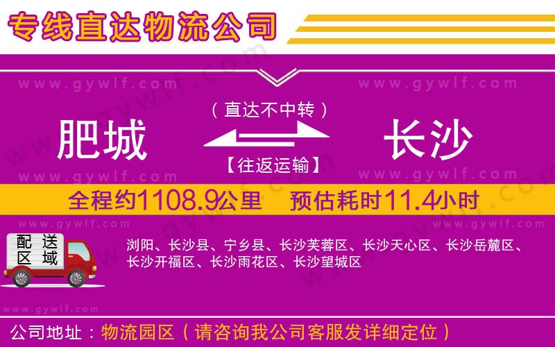 肥城到長沙物流公司