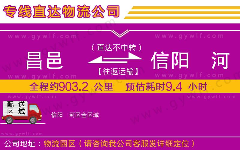 昌邑到信陽浉河區(qū)物流公司