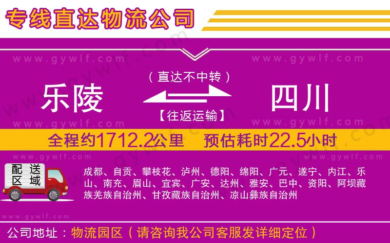 樂陵到四川物流公司