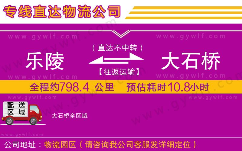 樂陵到大石橋物流公司