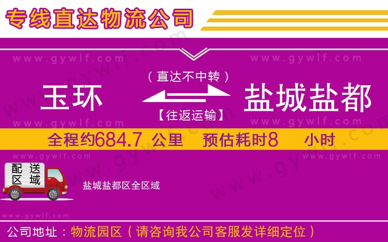 玉環(huán)到鹽城鹽都區(qū)物流公司